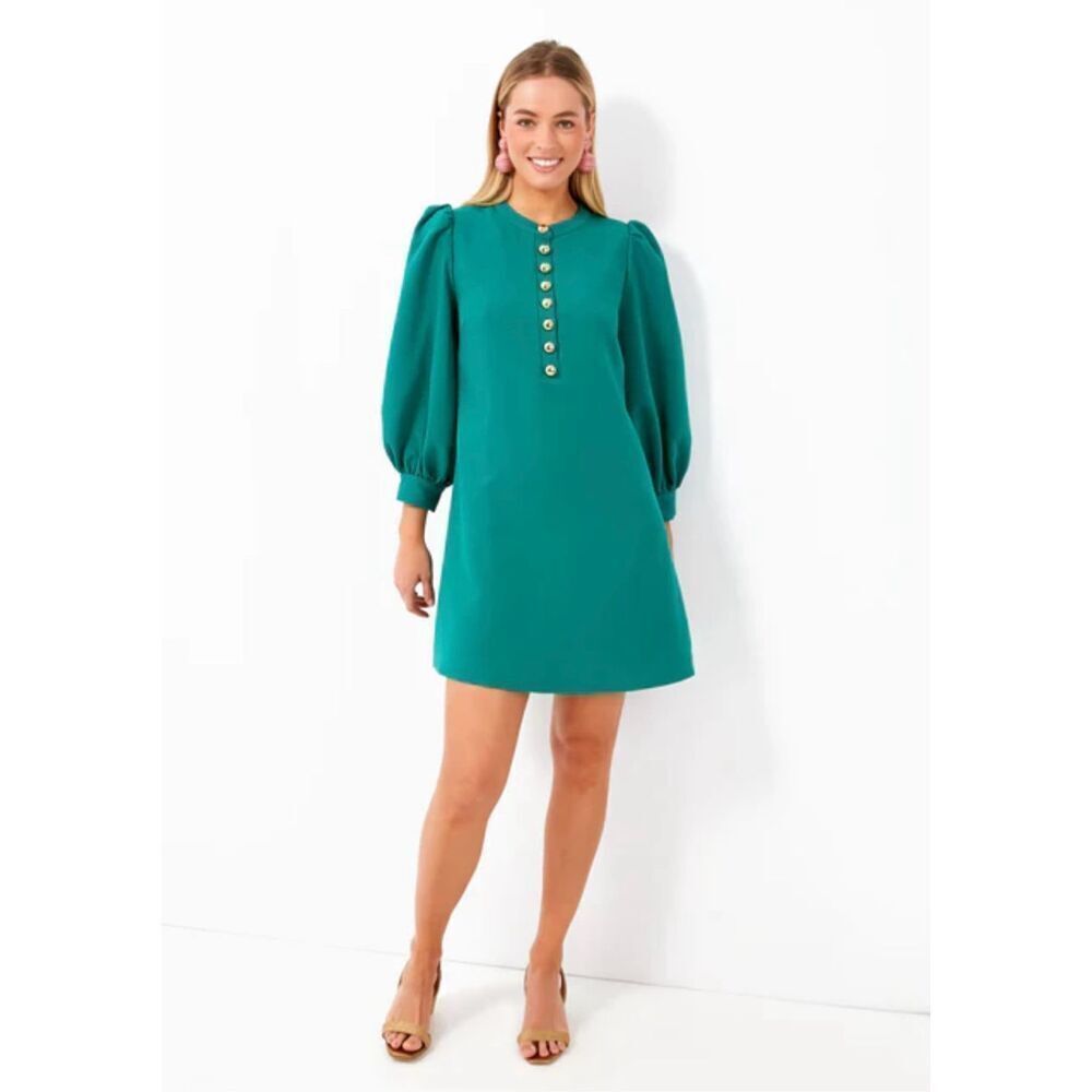 Pomander Place Samantha Mini Dress in Verdant Green Size S - Picture 12 of 12